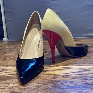Color blocking KSNY Pointed Toe Stilettos High Heels